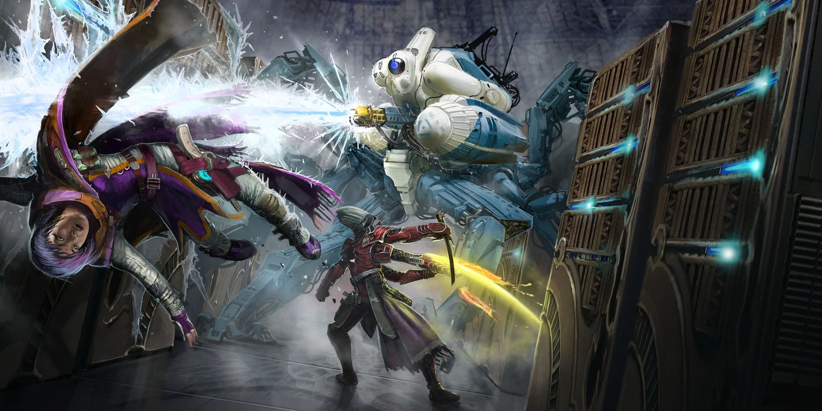Starfinder Battle Scene